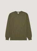 Men's Lightweight Cotton Jumper in Khaki