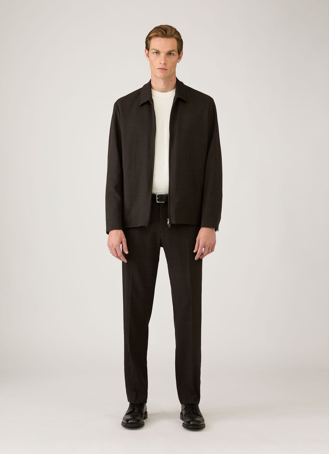 Men's Lightweight Cotton Jumper in Ecru
