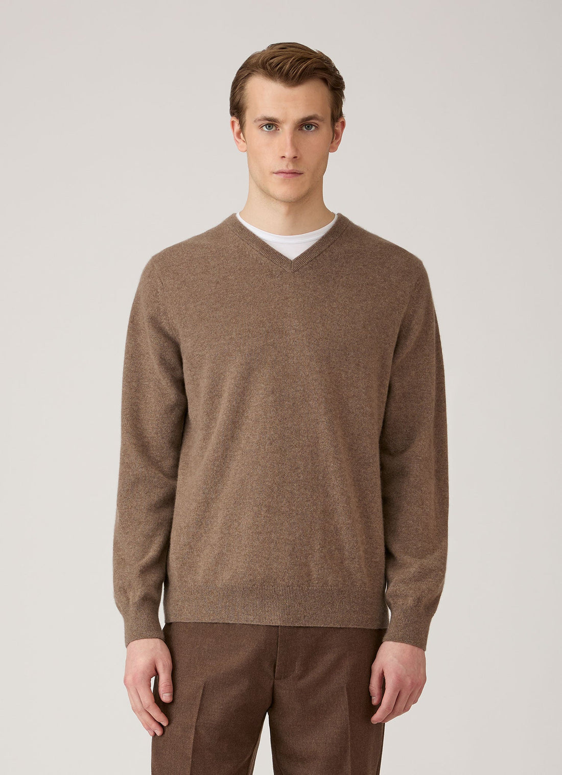 Pull col V en cachemire