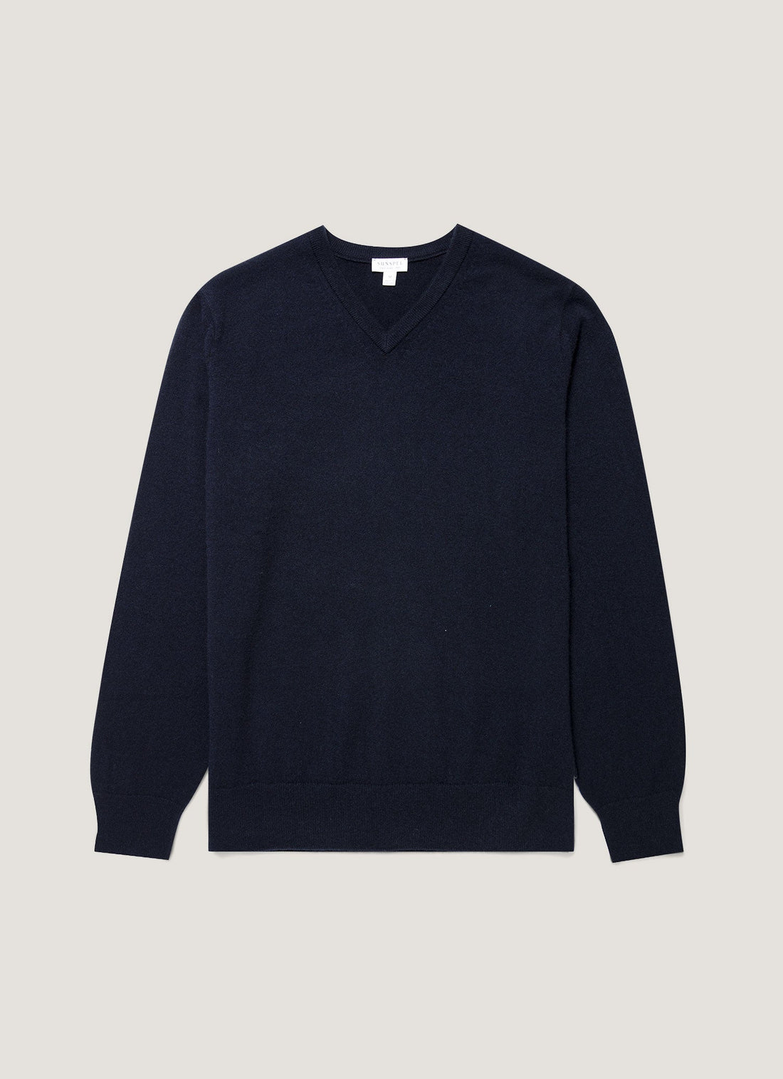 Kaschmirpullover mit V-Ausschnitt