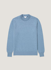 Men's Baby Cashmere Jumper in Powder Blue