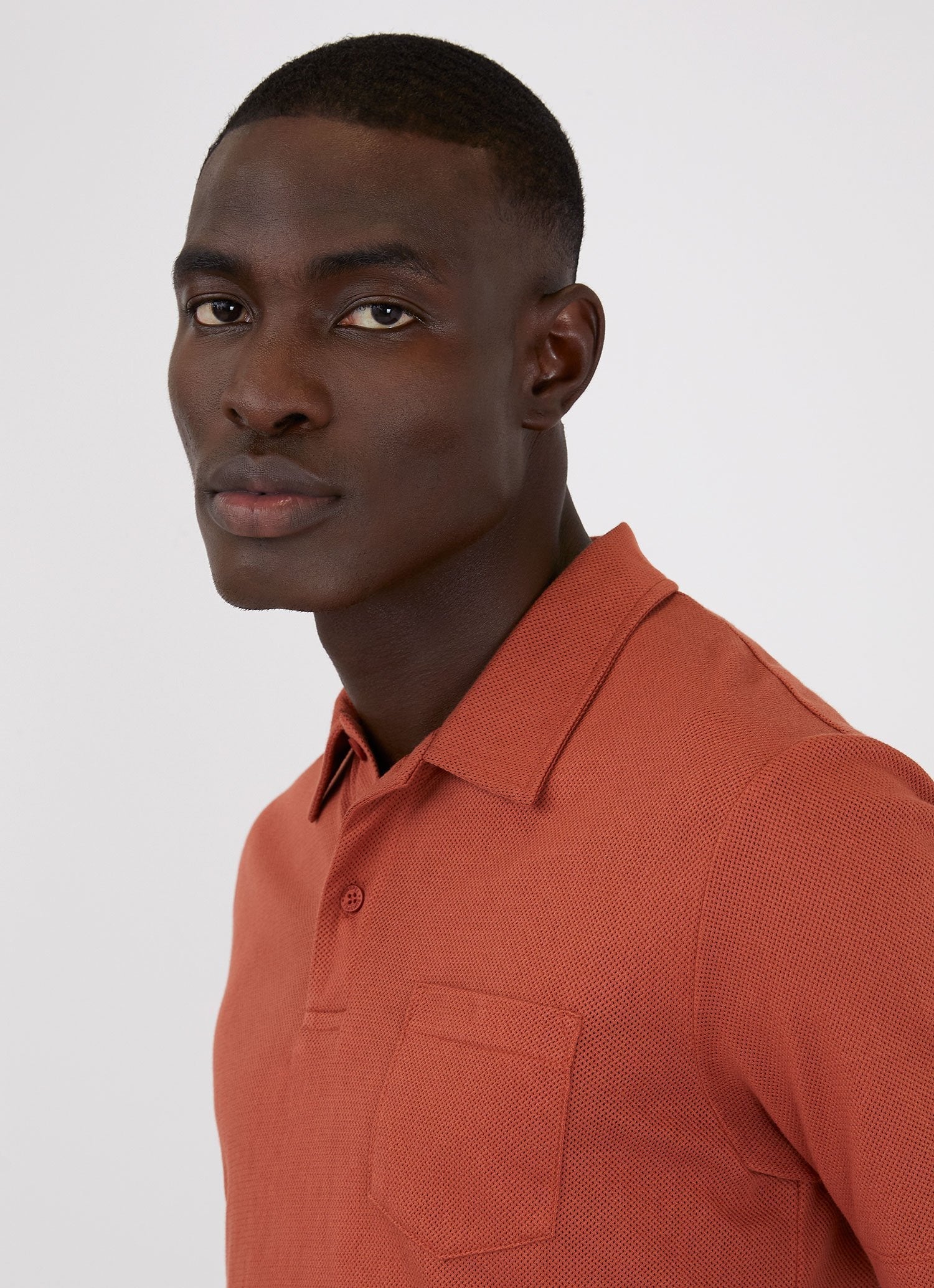 Men's Riviera Polo Shirt in Chestnut