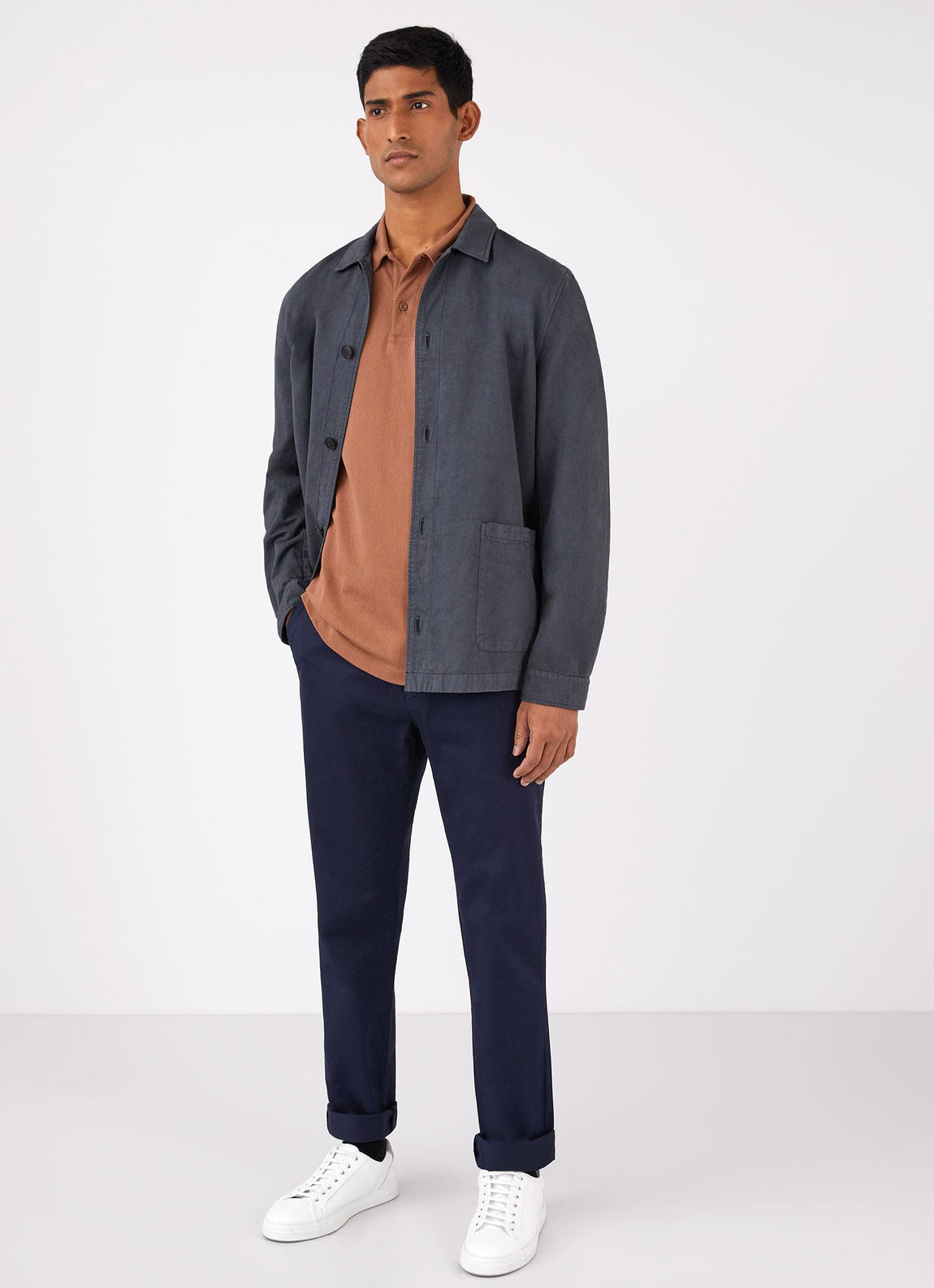 Men's Riviera Polo Shirt in Gingerbread