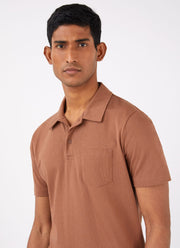 Men's Riviera Polo Shirt in Gingerbread