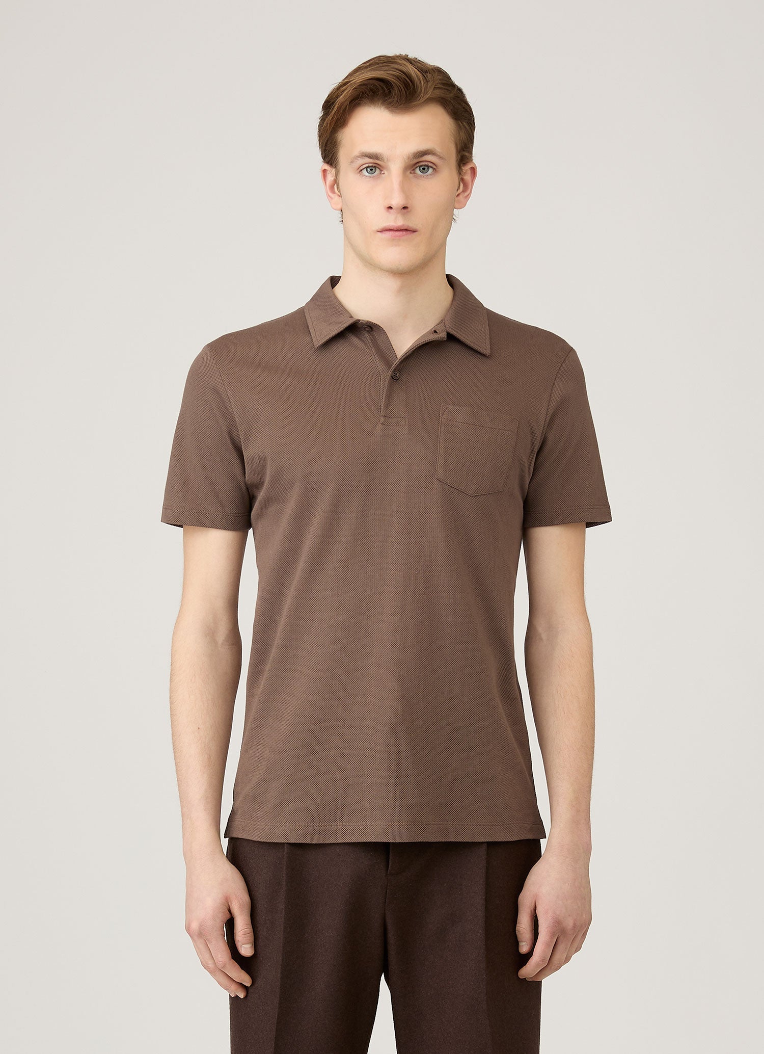 Men's Riviera Polo Shirt in Bark