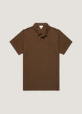 Men's Riviera Polo Shirt in Dark Walnut