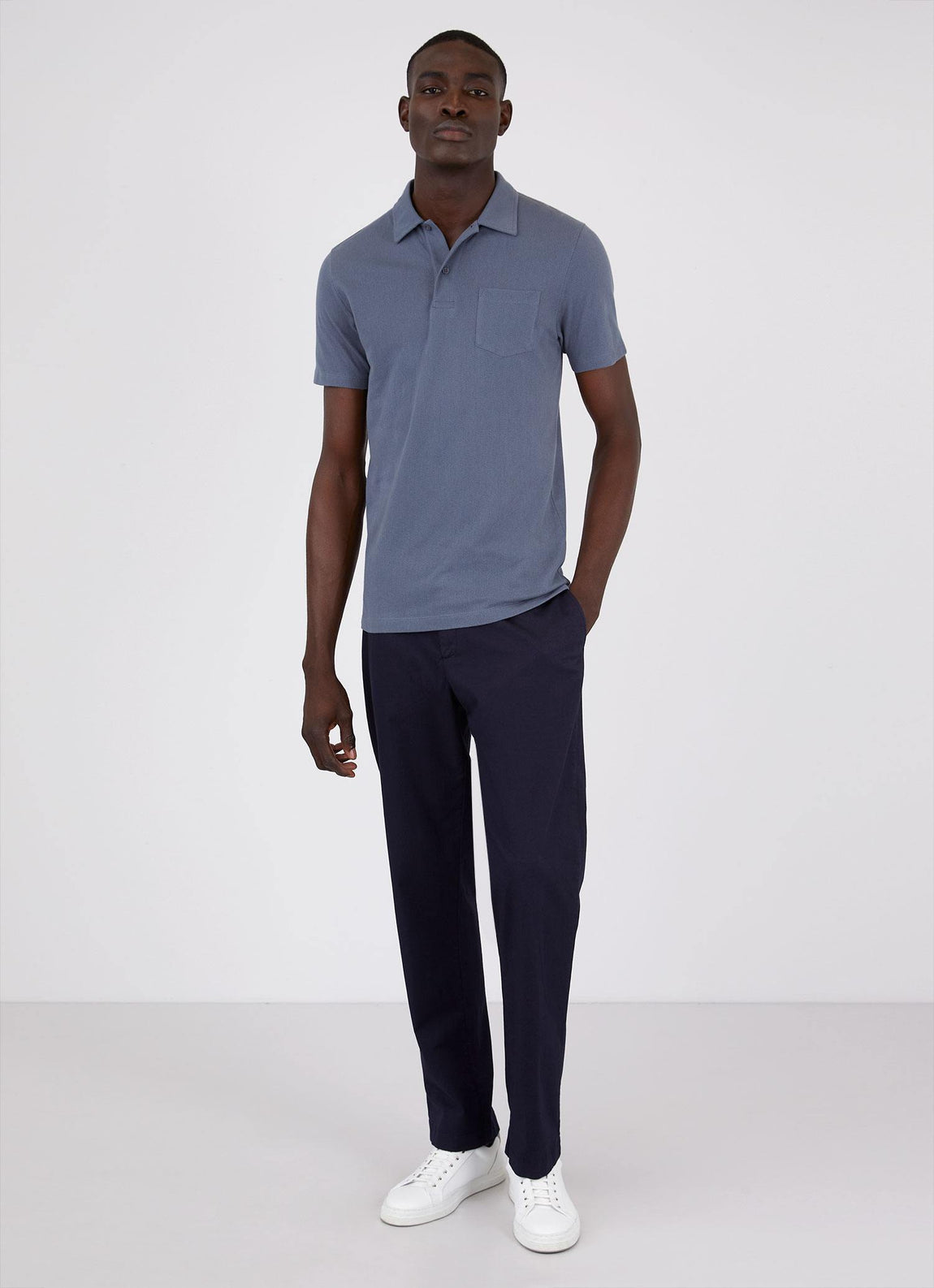 Men's Riviera Polo Shirt in Blue Slate