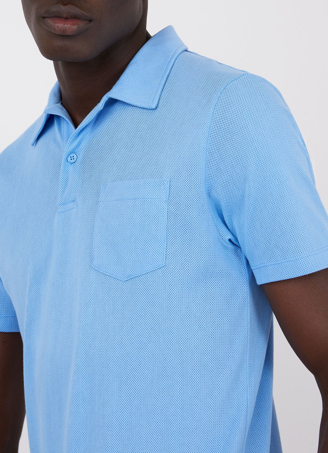 Men's Riviera Polo Shirt in Mid Blue