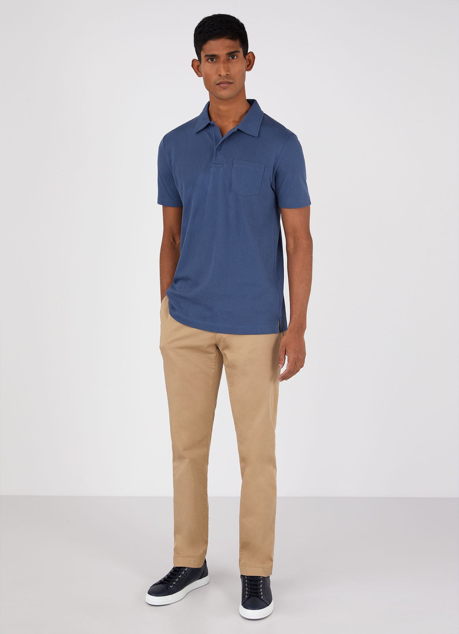 Men's Riviera Polo Shirt in Atlantic Blue