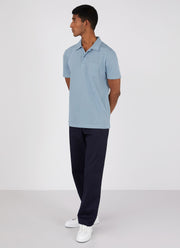 Men's Riviera Polo Shirt in Blue Mist