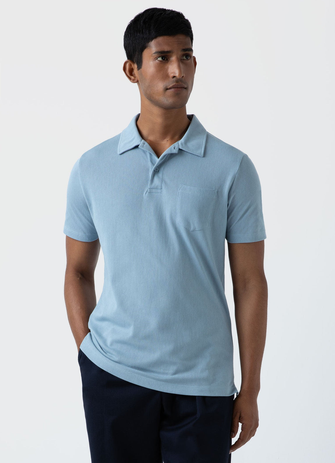 Men's Riviera Polo Shirt in Sky Blue