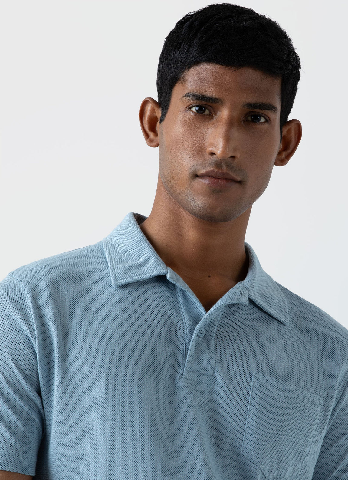 Men's Riviera Polo Shirt in Sky Blue