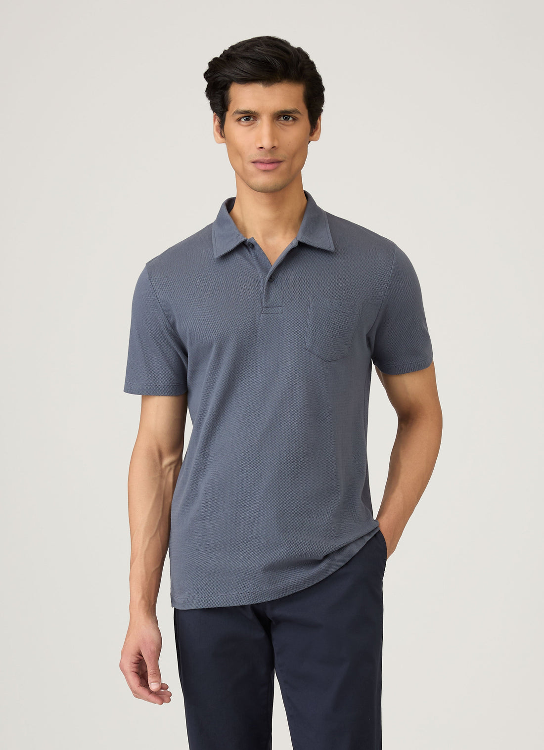Men's Riviera Polo Shirt in Slate Blue