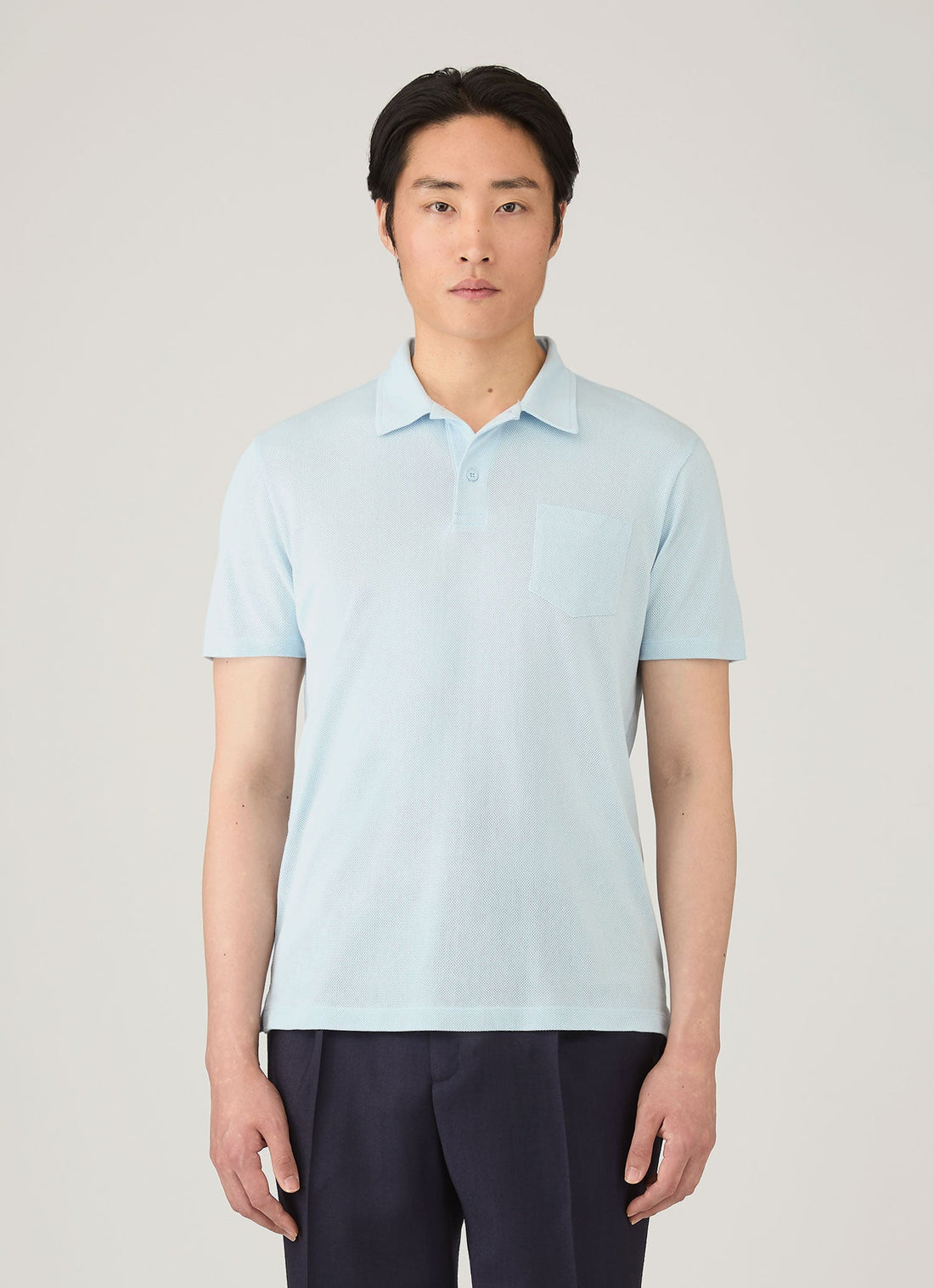 Men's Riviera Polo Shirt in Frost Blue