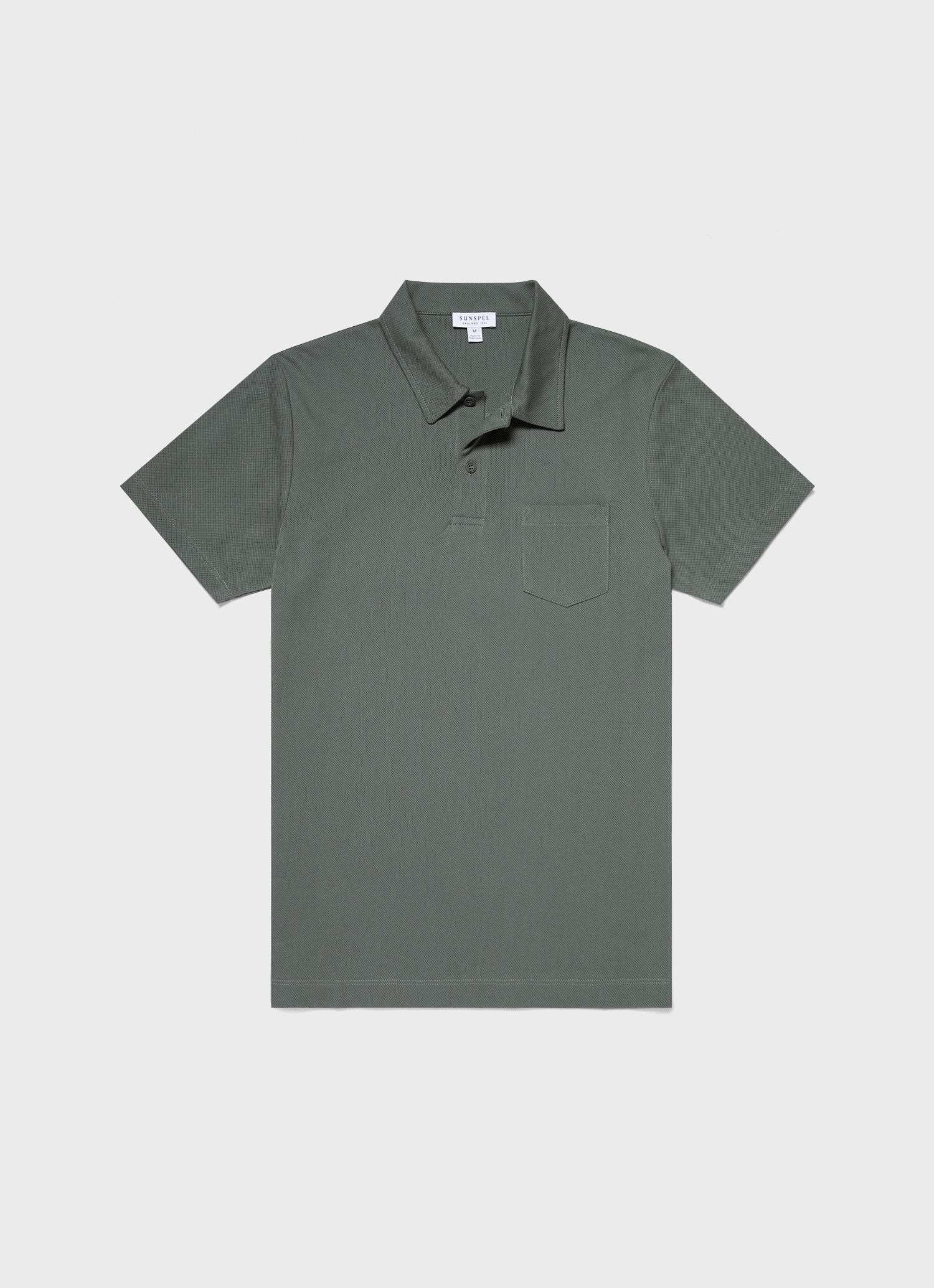 Men's Riviera Polo Shirt in Smoke Green