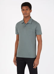Men's Riviera Polo Shirt in Smoke Green