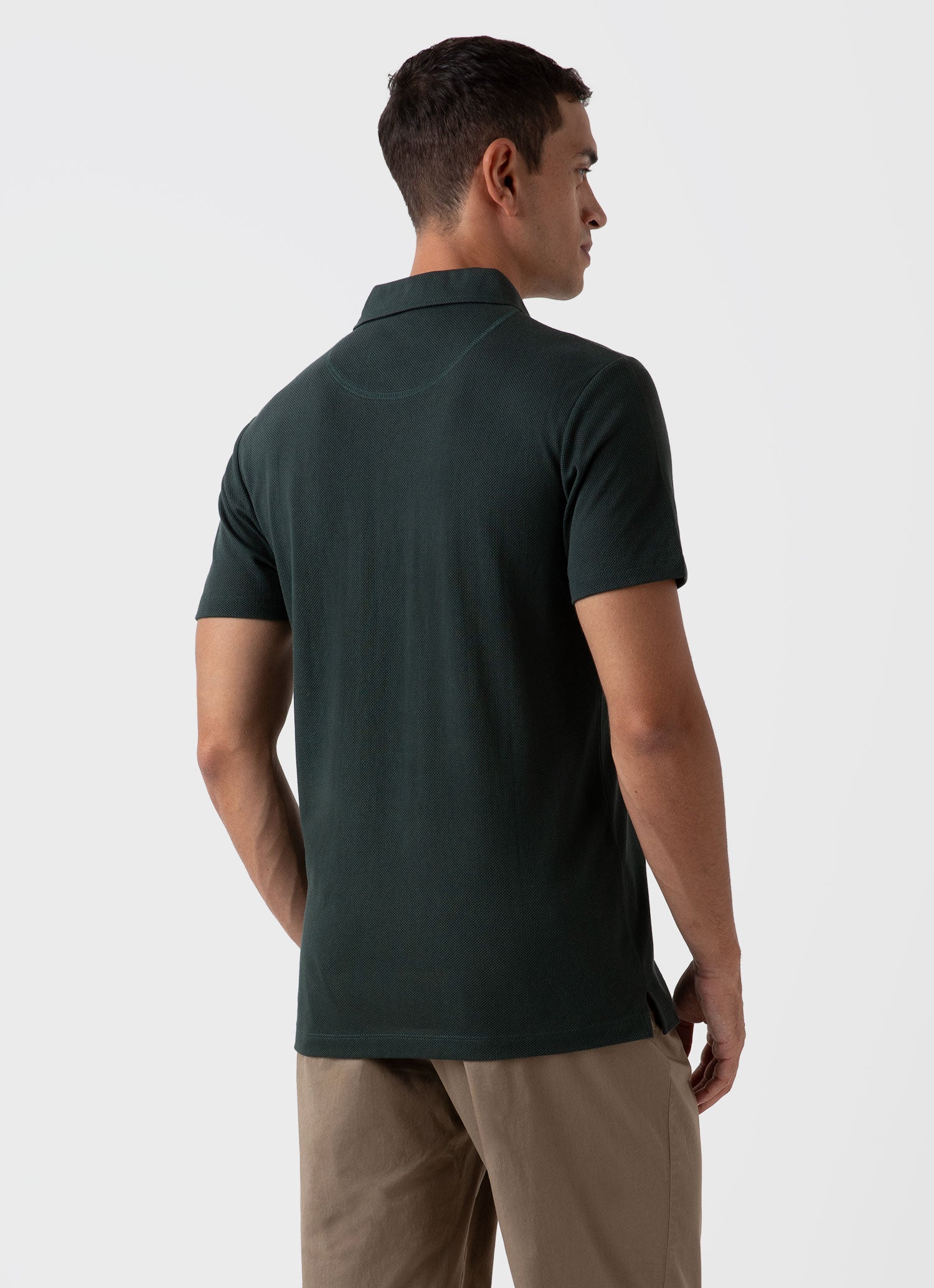 Men's Riviera Polo Shirt in Seaweed