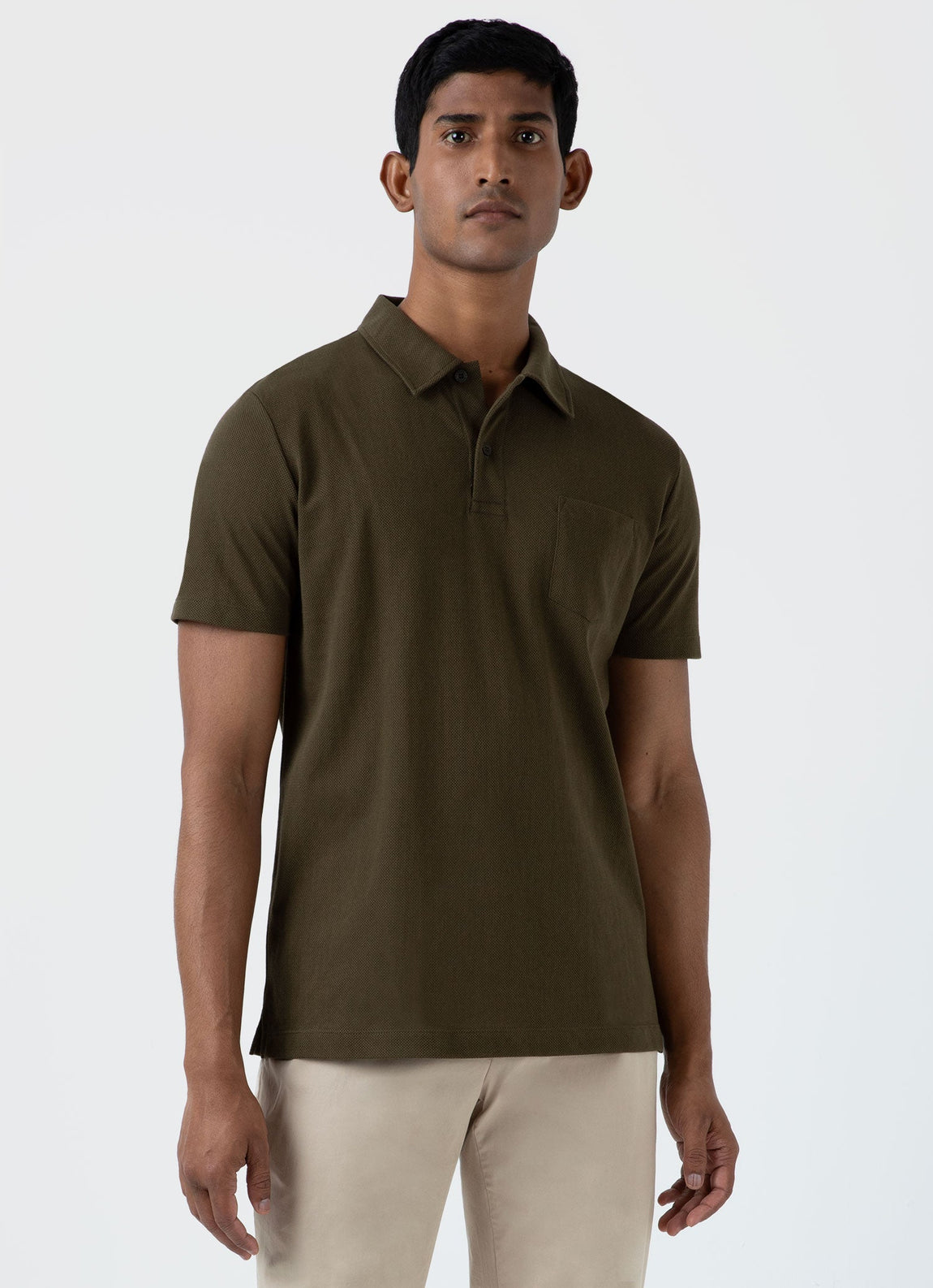 Men's Riviera Polo Shirt in Dark Olive