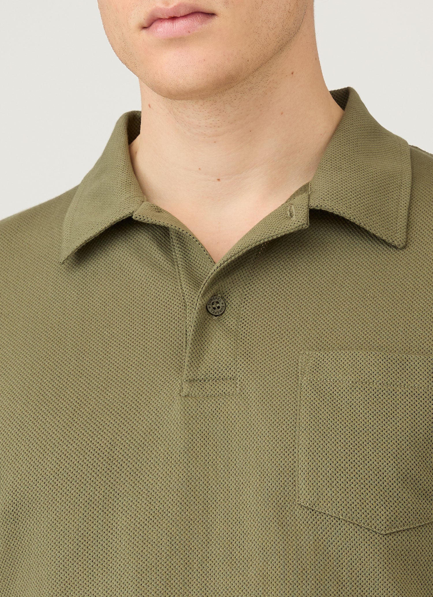 Men's Riviera Polo Shirt in Sea Moss