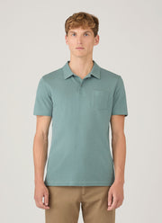 Men's Riviera Polo Shirt in Steel Green