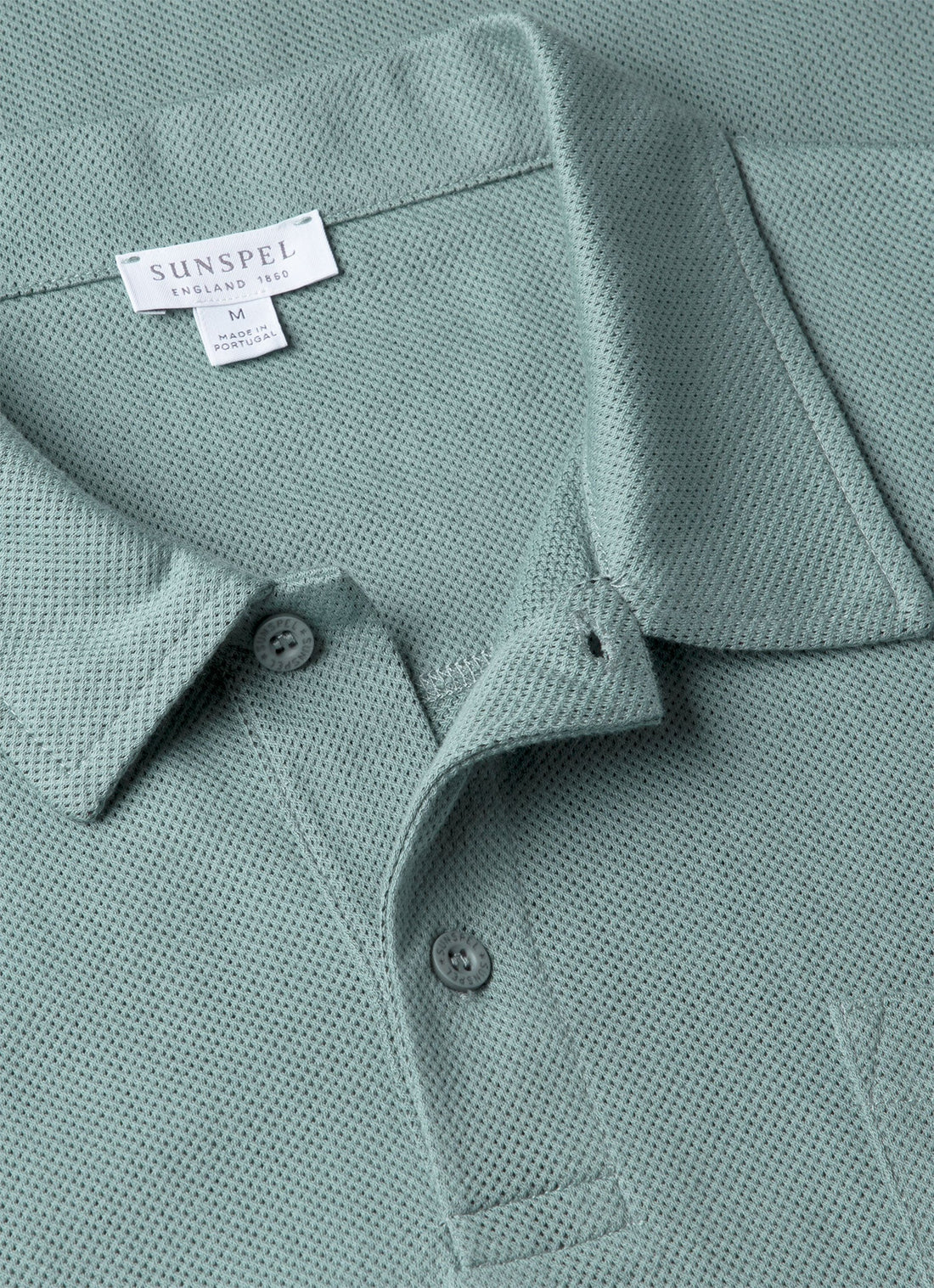 Men's Riviera Polo Shirt in Steel Green