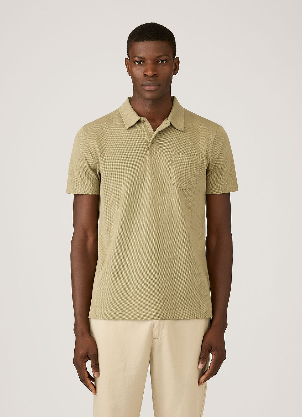 Men's Riviera Polo Shirt in Pistachio