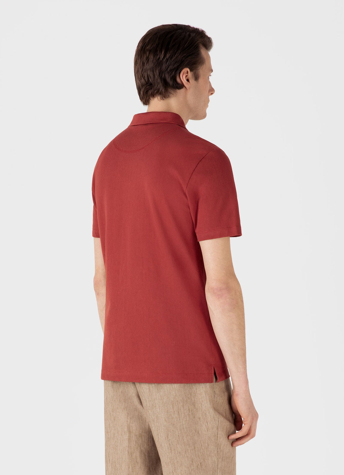 Men's Riviera Polo Shirt in Garnet Red