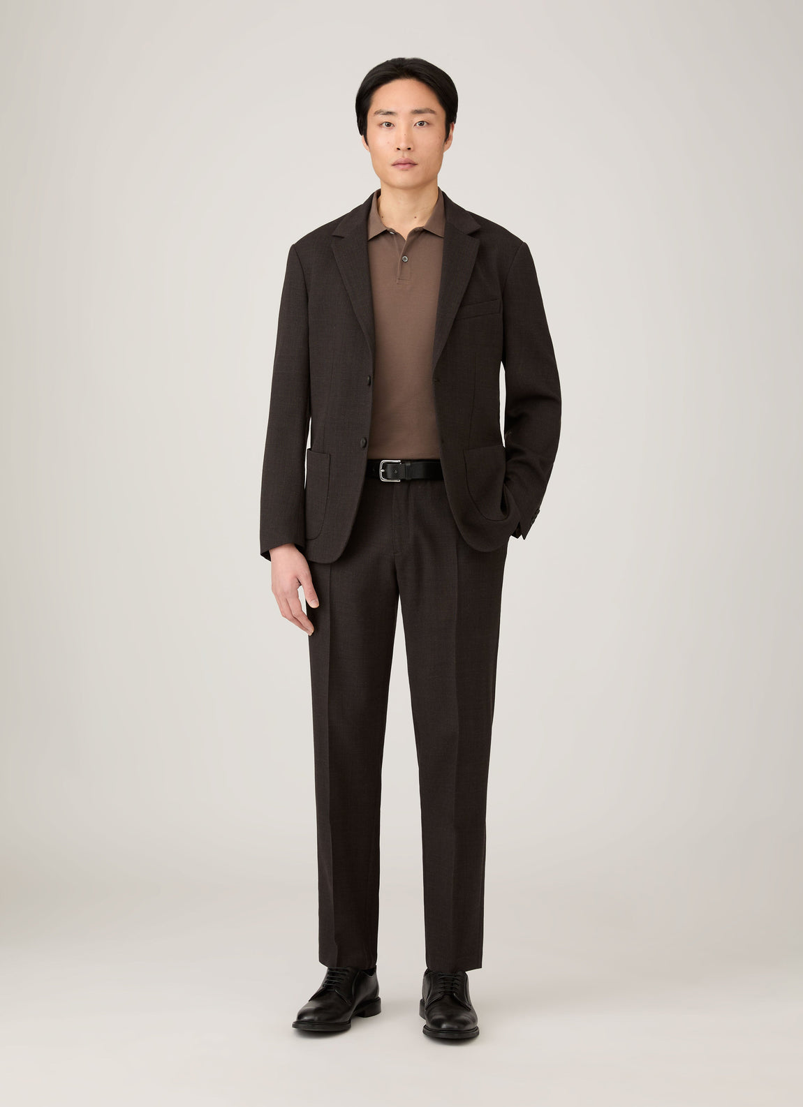 Men's Piqué Polo Shirt in Bark