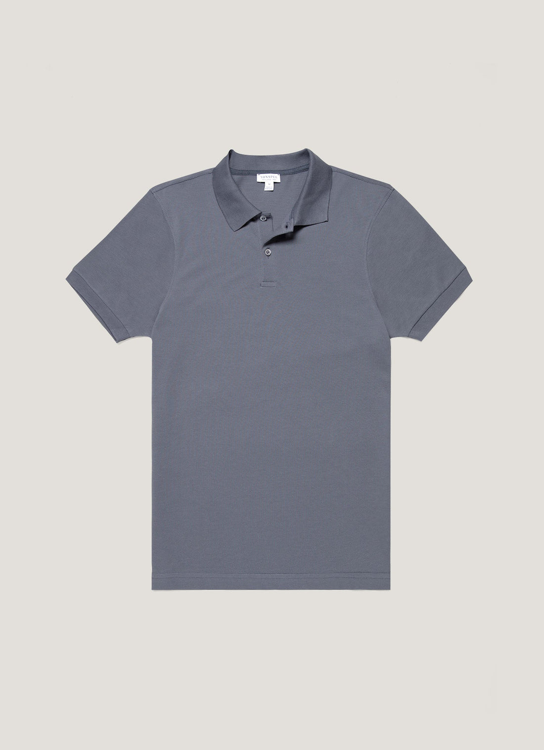 Men's Piqué Polo Shirt in Slate Blue