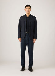 Men's Piqué Polo Shirt in Midnight Navy