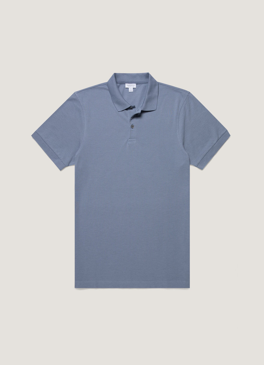Men's Piqué Polo Shirt in Vintage Blue