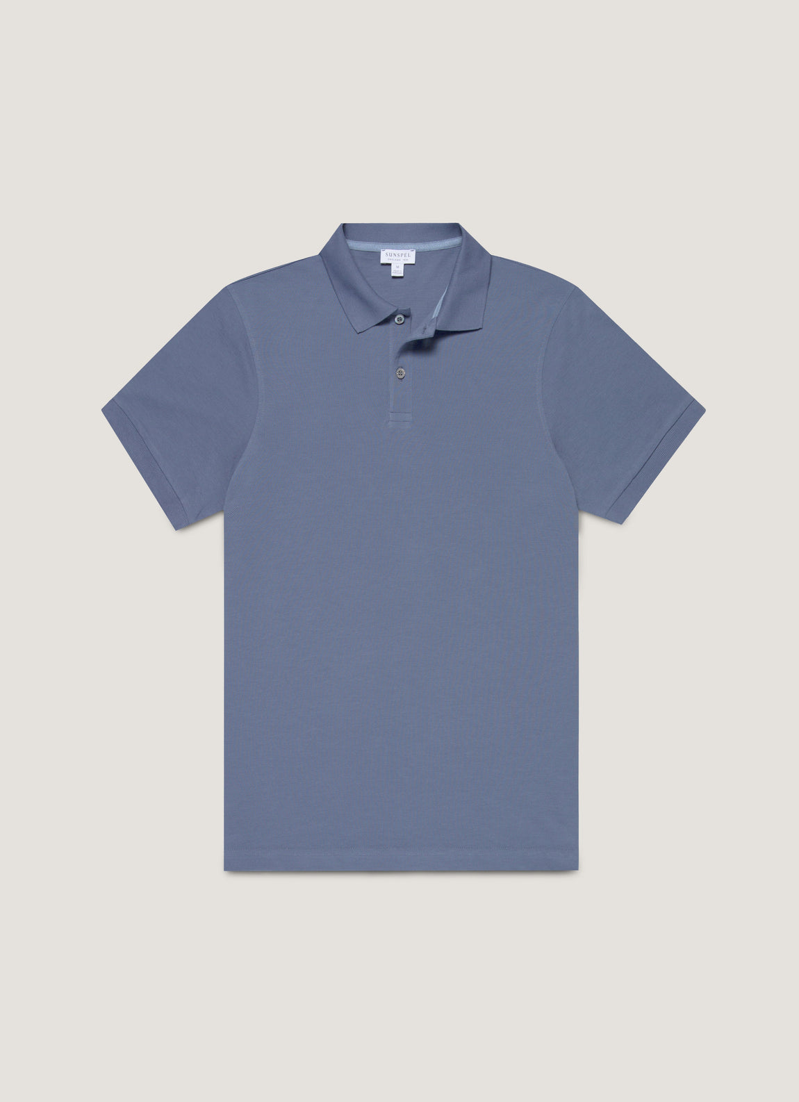 Men's Piqué Polo Shirt in Selvedge Blue
