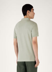 Men's Piqué Polo Shirt in Pastel Green