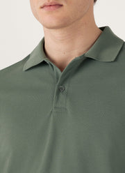 Men's Piqué Polo Shirt in Dusk Green