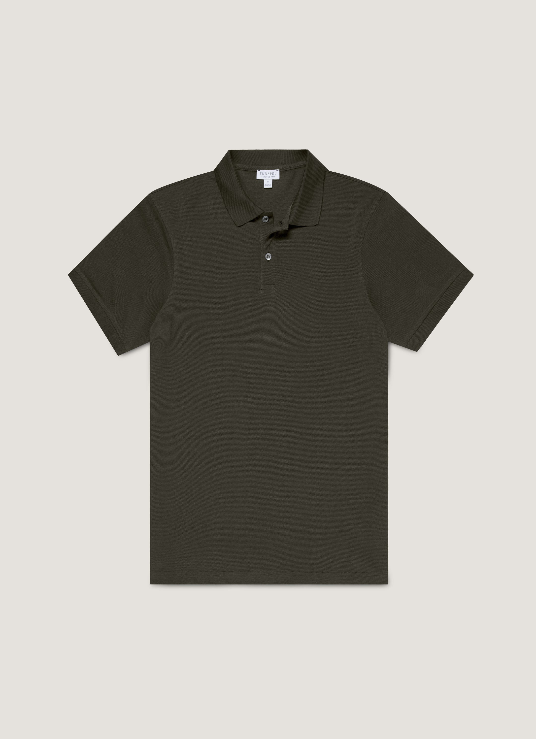 Men's Piqué Polo Shirt in Dark Green