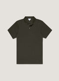 Men's Piqué Polo Shirt in Dark Green