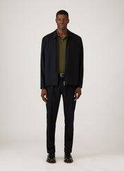 Men's Piqué Polo Shirt in Deep Olive