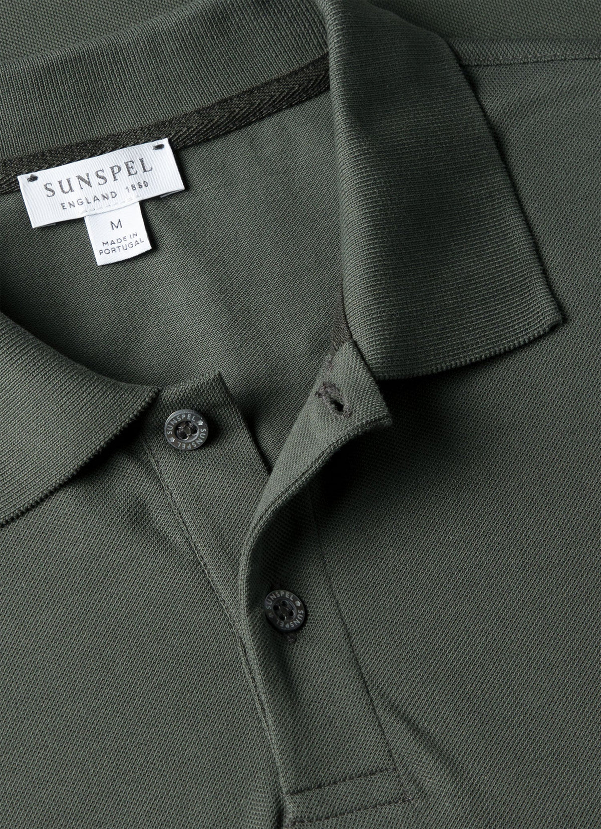 Men's Piqué Polo Shirt in Slate Green