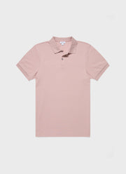 Men's Piqué Polo Shirt in Shell Pink