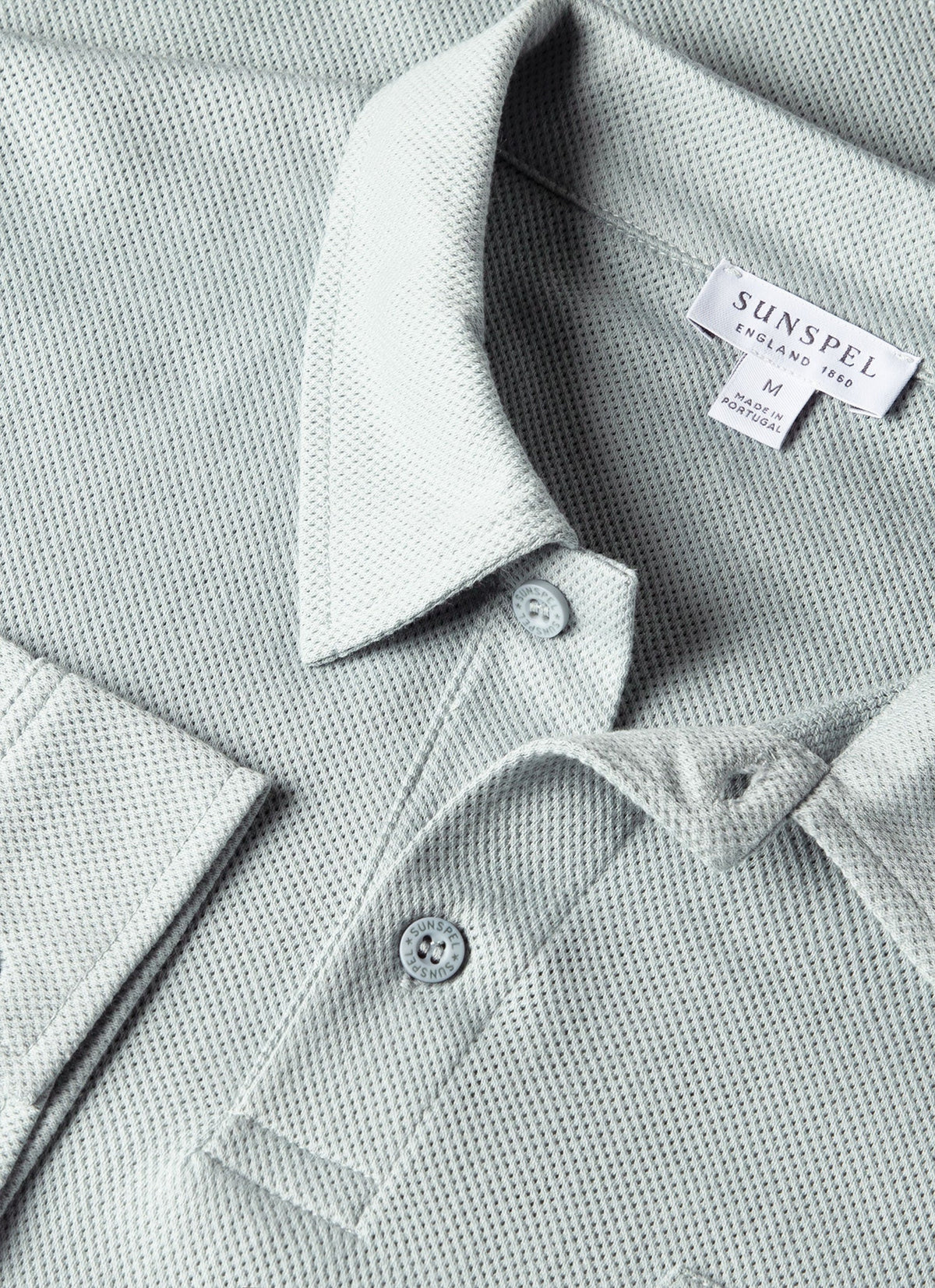 Men's Long Sleeve Riviera Polo Shirt in Haar