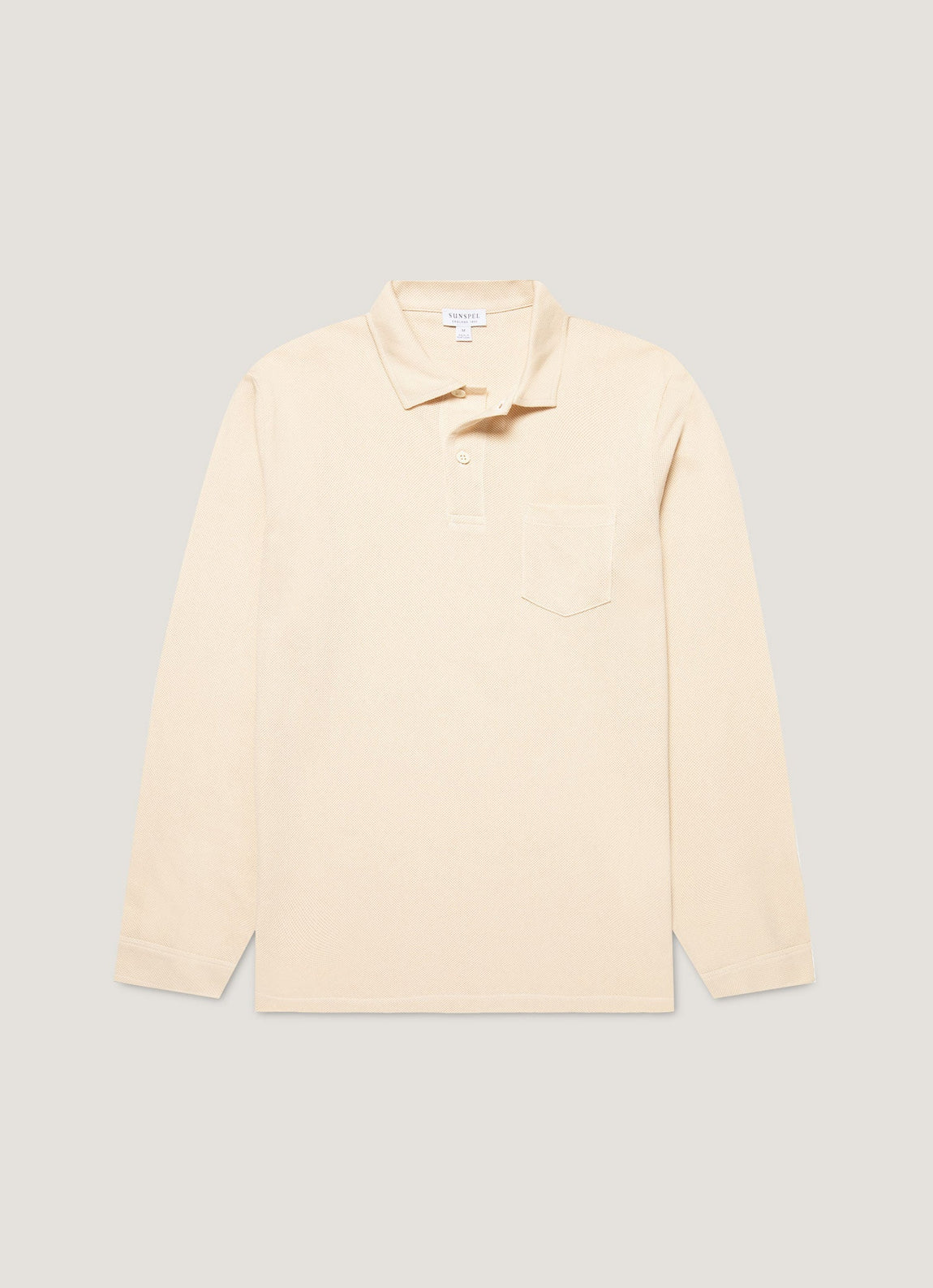 Men's Long Sleeve Riviera Polo Shirt in Undyed