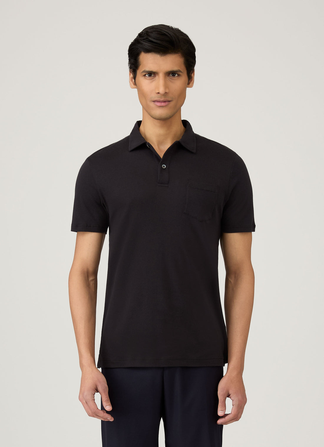 Jersey Polohemd aus Sea Island Baumwolle