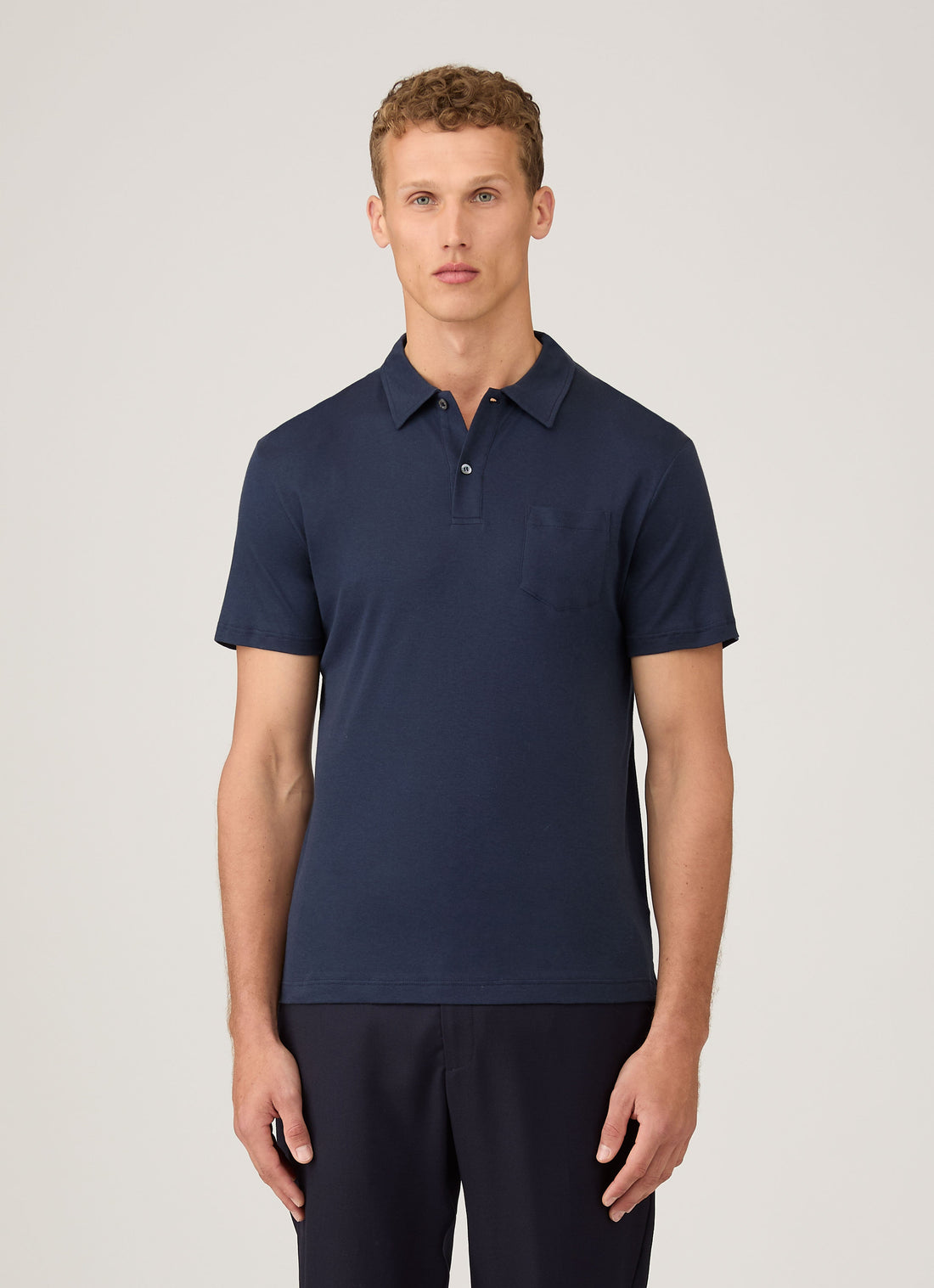Jersey Polohemd aus Sea Island Baumwolle