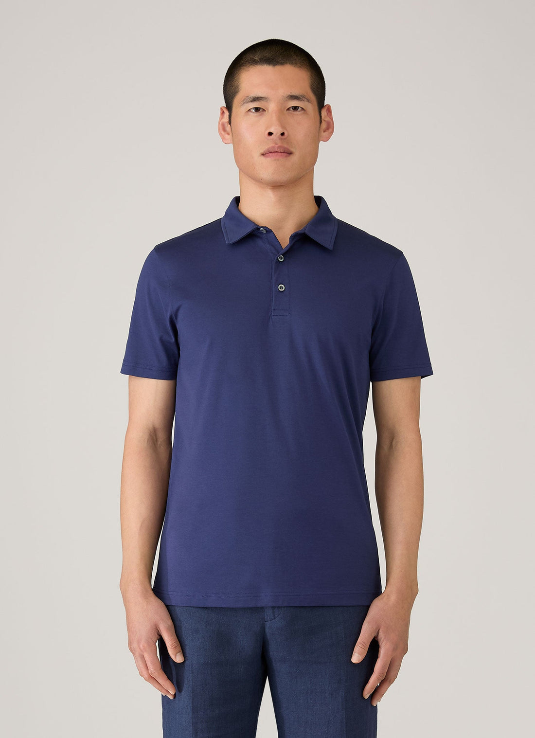 Klassisches Jersey Polohemd