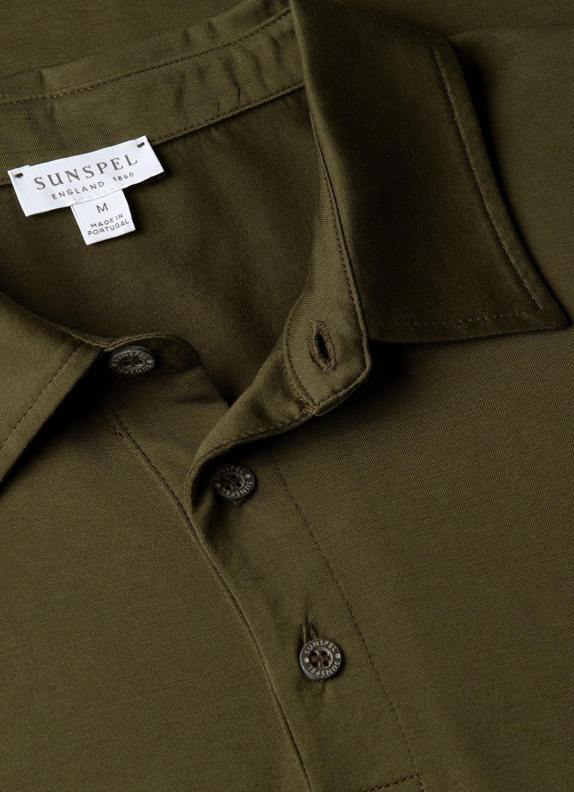 Men's Classic Jersey Polo Shirt in Deep Olive