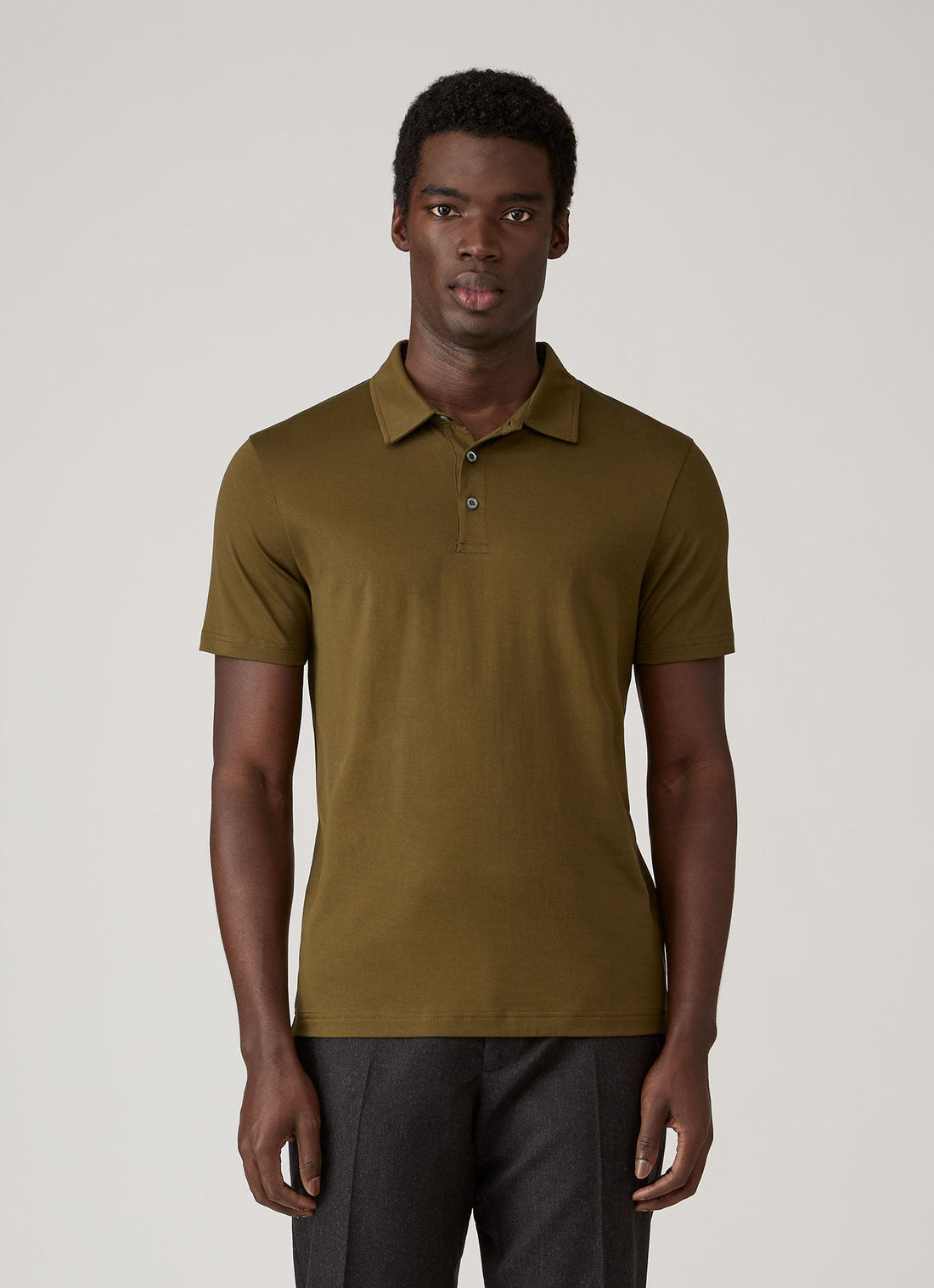 Klassisches Jersey Polohemd