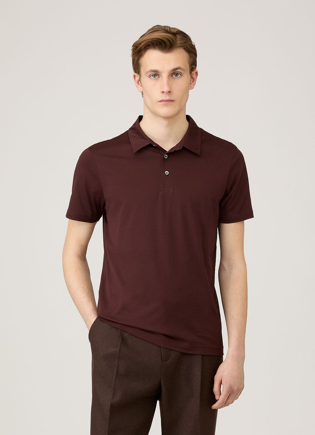 Klassisches Jersey Polohemd