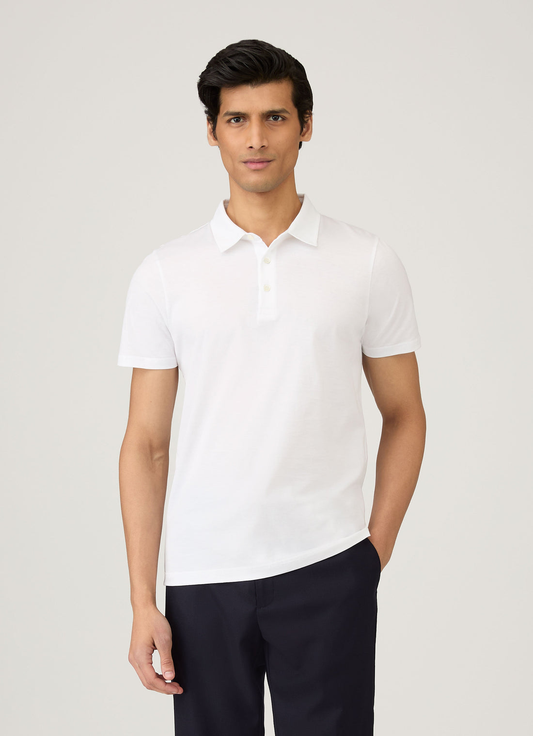 Klassisches Jersey Polohemd