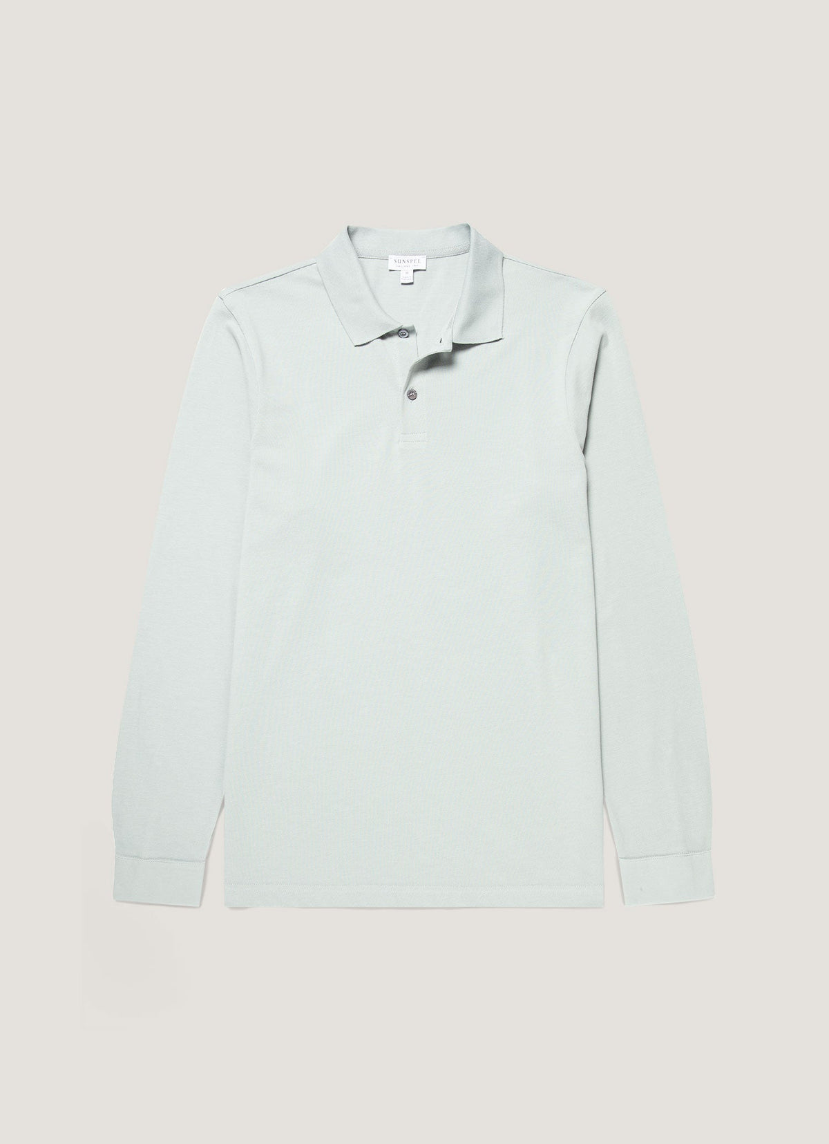Men's Long Sleeve Piqué Polo Shirt in Haar