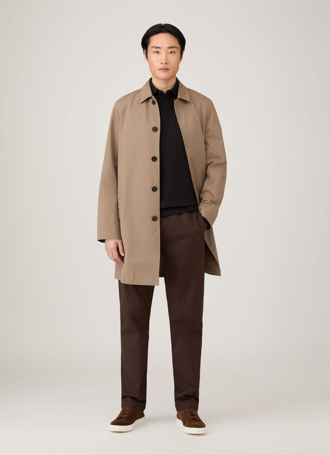 Men's Heavyweight Rugby Polo Shirt in Black